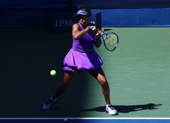 2025 US Open Tennis Championships, Day Seven, Billy Jean-King Tennis Centre, Flushing Meadows, New York, USA, 30 08 2025 Naomi Osaka (JPN) in action during her third round match against Daria Kasatina (AUS) in the 2025 US Open at Flushing Meadows New York Billy Jean King Tennis Centre, Flushing Meadows New York USA Copyright: xMarkxGreenwoodx