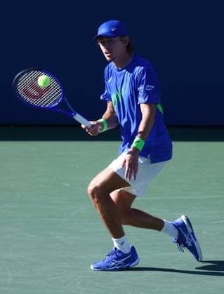 2025 US Open Tennis Championships, Day Seven, Billy Jean-King Tennis Centre, Flushing Meadows, New York, USA, 30 08 2025 Alex de Minaur (AUS) in action during his third round match against Daniel Altmaier (GER) in the 2025 US Open at Flushing Meadows New York Billy Jean King Tennis Centre, Flushing Meadows New York USA Copyright: xMarkxGreenwoodx