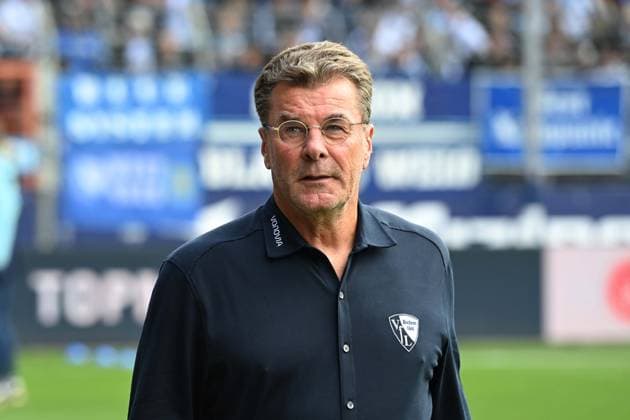 Trainer Dieter HECKING (BO) Portraet, Porträt, Portrait, Angeschnittenes Einzelbild, Einzelmotiv, Fussball 2. Bundesliga, 4. Spieltag, matchday 4, VfL Bochum (BO) - SC Preussen Muenster (MS) 1-2 am 30.08.2025, Vonovia Ruhrstadion Bochum Deutschland. DFL regulations prohibit any use of photographs as image sequences and or quasi-video Â