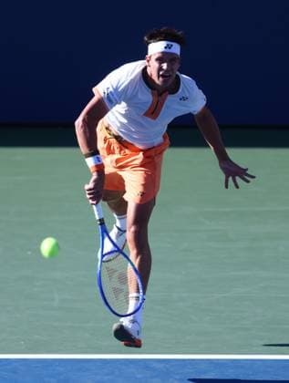 2025 US Open Tennis Championships, Day Seven, Billy Jean-King Tennis Centre, Flushing Meadows, New York, USA, 30 08 2025 Daniel Altmaier (GER) in action during his third round match against Alex de Minaur (AUS) in the 2025 US Open at Flushing Meadows New York Billy Jean King Tennis Centre, Flushing Meadows New York USA Copyright: xMarkxGreenwoodx