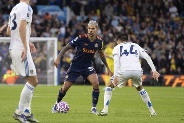 LEEDS, ENGLAND - AUGUST 30: Bruno Guimaraes of Newcastle United during a Premier League 2025 26 match between Leeds United and Newcastle United at Elland Road on August 30, 2025 in Leeds, England. (Photo by Richard Callis Sports Press Photo) Copyright: xRichardxCallis SPPx Sportspressphoto_SPR18602