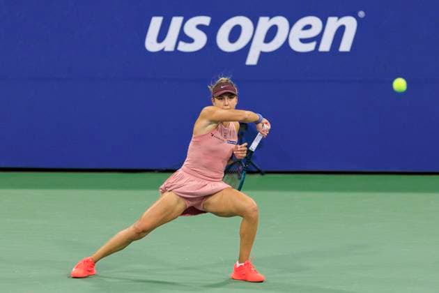 August 30, 2025, Flushing Meadows, New York, USA: Amanda Anisimova returns serve during a match against Jaqueline Cristian on Day 7 of the 2025 US Open at USTA Billie Jean King National Tennis Center on Saturday August 30, 2025 in the Flushing neighborhood of the Queens borough of New York City. JAVIER ROJAS PI Flushing Meadows USA - ZUMAp124 20250830_zaa_p124_127 Copyright: xJavierxRojasx