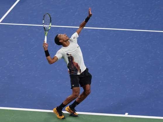 Felix Auger-Aliassime (CAN), US Open Championships 2023, USTA Billie Jean King National Tennis Center, Flushing Meadows, New York, USA . Copyright: xJuergenxHasenkopfx