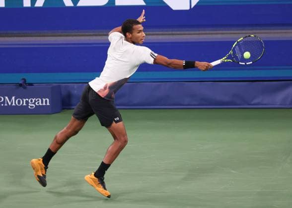 Felix Auger-Aliassime (CAN), US Open Championships 2023, USTA Billie Jean King National Tennis Center, Flushing Meadows, New York, USA . Copyright: xJuergenxHasenkopfx