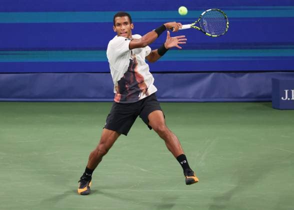 Felix Auger-Aliassime (CAN), US Open Championships 2023, USTA Billie Jean King National Tennis Center, Flushing Meadows, New York, USA . Copyright: xJuergenxHasenkopfx