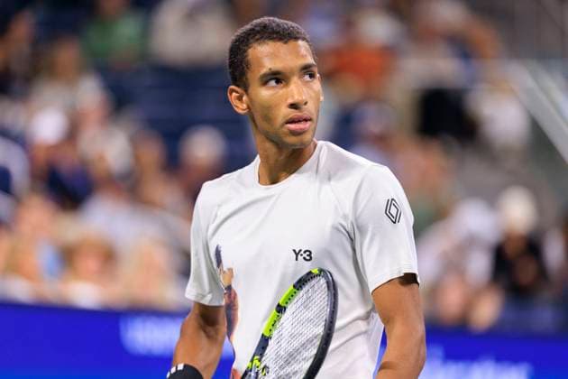 August 30, 2025, Flushing Meadows, New York, USA: Felix Auger-Aliassime during a match against Alexander Zverev on Day 7 of the 2025 US Open at USTA Billie Jean King National Tennis Center on Saturday August 30, 2025 in the Flushing neighborhood of the Queens borough of New York City. JAVIER ROJAS PI Flushing Meadows USA - ZUMAp124 20250830_zaa_p124_171 Copyright: xJavierxRojasx