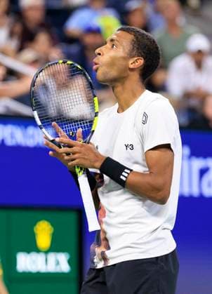 August 30, 2025, Flushing Meadows, New York, USA: Felix Auger-Aliassime reacts to a close line call for a game during a match against Alexander Zverev on Day 7 of the 2025 US Open at USTA Billie Jean King National Tennis Center on Saturday August 30, 2025 in the Flushing neighborhood of the Queens borough of New York City. JAVIER ROJAS PI Flushing Meadows USA - ZUMAp124 20250830_zaa_p124_178 Copyright: xJavierxRojasx