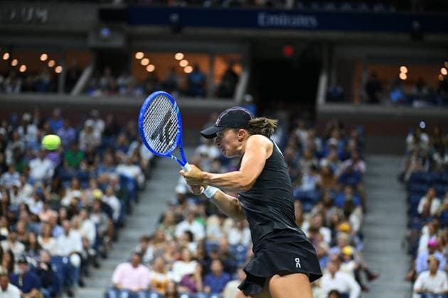 US Open - Third Round Iga Swiatek (POL) during her third round match at the 2025 US Open at Billie Jean National Tennis Center in New York City, NY, USA, on August 30, 2025. Photo by Corinne Dubreuil ABACAPRESS.COM New York City United States  Copyright: xDubreuilxCorinne ABACAx