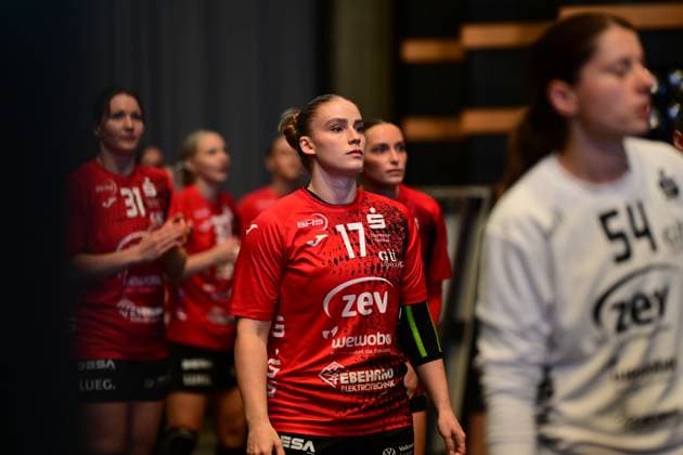 Handball I Frauen I Saison 2025-2026 I 1. HBF I 1. Spieltag I VfL Oldenburg - BSV Sachsen Zwickau I 30.08.2025 Charlotte Kähr (17, BSV Sachsen Zwickau) Oldenburg EWE Arena Niedersachsen Deutschland Copyright: xLobeca FelixxSchlikisx