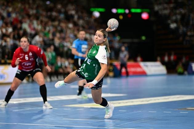 Handball I Frauen I Saison 2025-2026 I 1. HBF I 1. Spieltag I VfL Oldenburg - BSV Sachsen Zwickau I 30.08.2025 Joanna Granicka (21, VfL Oldenburg) Oldenburg EWE Arena Niedersachsen Deutschland Copyright: xLobeca FelixxSchlikisx