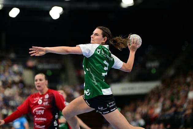 Handball I Frauen I Saison 2025-2026 I 1. HBF I 1. Spieltag I VfL Oldenburg - BSV Sachsen Zwickau I 30.08.2025 Lana Teiken (3, VfL Oldenburg) Oldenburg EWE Arena Niedersachsen Deutschland Copyright: xLobeca FelixxSchlikisx