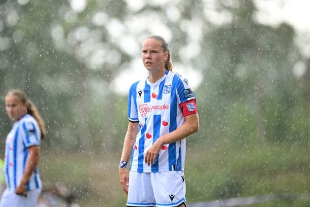 Fußball I Frauen I Saison 2025-2026 I Testspiel I Hamburger SV - SC Heerenveen I 30.08.2025 Fenna Meijer (3, SC Heerenveen Frauen) Varel Obenstroh, A-Platz Niedersachsen Deutschland Copyright: xLobeca FelixxSchlikisx