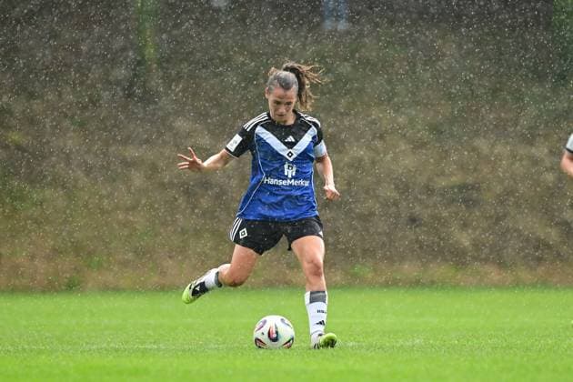Fußball I Frauen I Saison 2025-2026 I Testspiel I Hamburger SV - SC Heerenveen I 30.08.2025 Pauline Annette Machtens (28, Hamburger SV) Varel Obenstroh, A-Platz Niedersachsen Deutschland Copyright: xLobeca FelixxSchlikisx