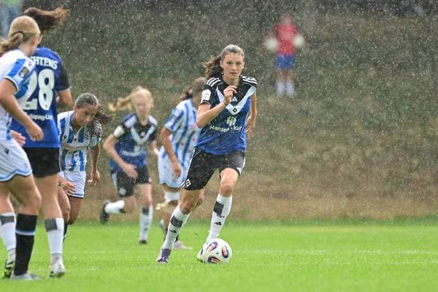 Fußball I Frauen I Saison 2025-2026 I Testspiel I Hamburger SV - SC Heerenveen I 30.08.2025 Lotta Wrede (32, Hamburger SV) Varel Obenstroh, A-Platz Niedersachsen Deutschland Copyright: xLobeca FelixxSchlikisx
