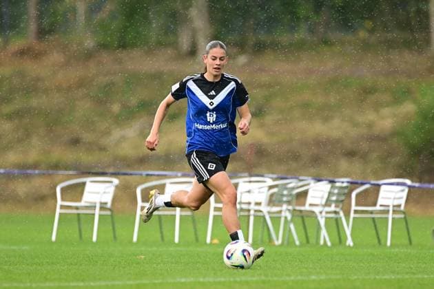 Fußball I Frauen I Saison 2025-2026 I Testspiel I Hamburger SV - SC Heerenveen I 30.08.2025 Leni Marie Eggert (29, Hamburger SV) Varel Obenstroh, A-Platz Niedersachsen Deutschland Copyright: xLobeca FelixxSchlikisx