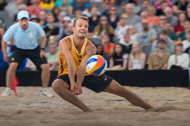 RECORD DATE NOT STATED Beach Pro Tour - Elite 16 Hamburg, 31.08.2025 Yorick de Groot (Player No. 2, NED); Beach Pro Tour - Elite 16 Hamburg am 31.08.2025 Copyright: xBEAUTIFULxSPORTS PeterxWeberx
