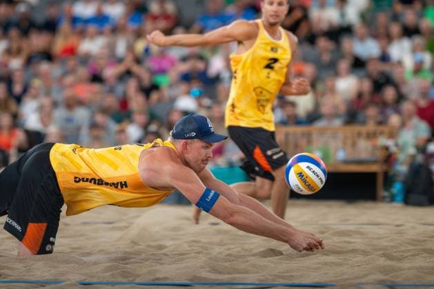 RECORD DATE NOT STATED Beach Pro Tour - Elite 16 Hamburg, 31.08.2025 Stefan Boermans (Player No. 1, NED); Beach Pro Tour - Elite 16 Hamburg am 31.08.2025 Copyright: xBEAUTIFULxSPORTS PeterxWeberx