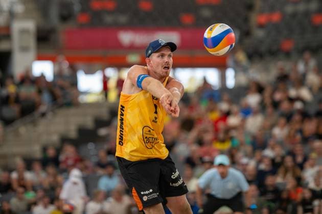 RECORD DATE NOT STATED Beach Pro Tour - Elite 16 Hamburg, 31.08.2025 Stefan Boermans (Player No. 1, NED); Beach Pro Tour - Elite 16 Hamburg am 31.08.2025 Copyright: xBEAUTIFULxSPORTS PeterxWeberx