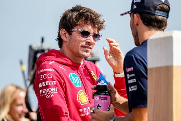 2025-08-31 F1 - Heineken Dutch GP - Grand Prix Drivers Parade ZANDVOORT, NETHERLANDS - AUGUST 31: Charles Leclerc of Ferrari at the Grand Prix Drivers Parade during F1 - Heineken Dutch GP on August 31, 2025 in Zandvoort, Netherlands. Zandvoort Netherlands Content not available for redistribution in The Netherlands directly or indirectly through any third parties. Copyright: xAndrexWeeningx