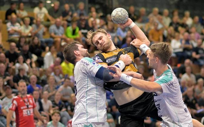 30.08.2025, Dresdens Anton Preußner, Handball, 2. Bundesliga, HC Elbflorenz Dresden-SG BBM Bietigheim (c) Dresden