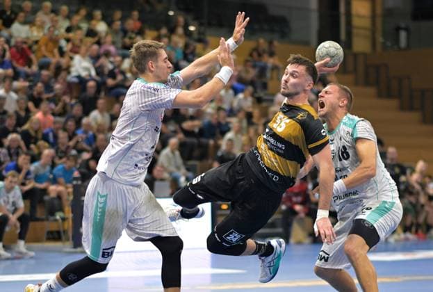 30.08.2025, Dresdens Timo Löser, Handball, 2. Bundesliga, HC Elbflorenz Dresden-SG BBM Bietigheim 24:28, (c) Dresden
