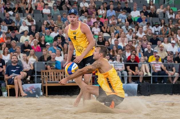 RECORD DATE NOT STATED Beach Pro Tour - Elite 16 Hamburg, 31.08.2025 Yorick de Groot (Player No. 2, NED), Stefan Boermans (Player No. 1; Beach Pro Tour - Elite 16 Hamburg am 31.08.2025 Copyright: xBEAUTIFULxSPORTS PeterxWeberx