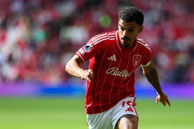 Nottingham, England, 31st August 2025. Morgan Gibbs-White of Nottingham Forest in action during the Nottingham Forest vs West Ham United Premier League match at the City Ground, Nottingham. Picture credit should read: James Baylis Sportimage EDITORIAL USE ONLY. No use with unauthorised audio, video, data, fixture lists, club league logos or live services. Online in-match use limited to 120 images, no video emulation. No use in betting, games or single club league player publications. SPI_021_JB_Forest_WestHam SPI-4100-0021
