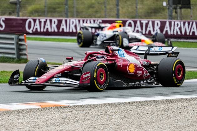 2025-08-31 F1 - Heineken Dutch GP - Grand Prix Race ZANDVOORT, NETHERLANDS - AUGUST 31: Charles Leclerc of Ferrari competing in the Grand Prix Race during F1 - Heineken Dutch GP on August 31, 2025 in Zandvoort, Netherlands. Zandvoort Netherlands Content not available for redistribution in The Netherlands directly or indirectly through any third parties. Copyright: xAndrexWeeningx