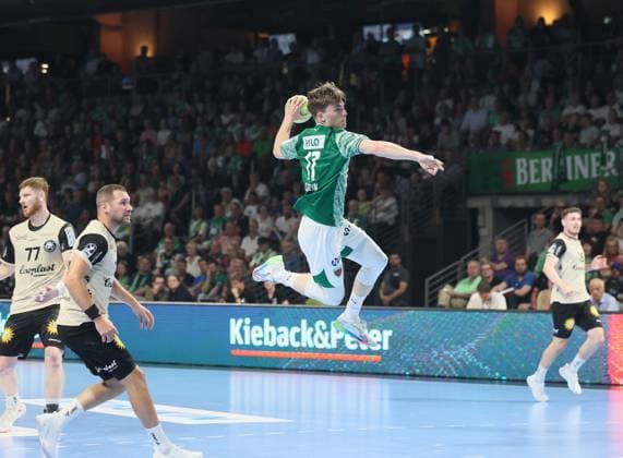 GER HBL Saison 2025 2026 FÜCHSE Berlin vs Bergischer HC, 31.08.25, Max-Schmeling-Halle, Berlin, Nils LICHTLEIN (Füchse Berlin 17)
