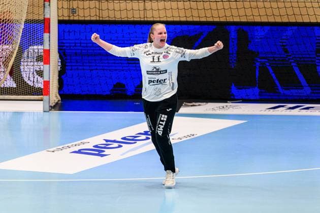 Laura, Kuske (TW, Thueringer HC, 11) Jubel zur Parade. GER, Thueringen, Thueringer HC gegen SV Union Halle-Neustadt, Alsco Handball Bundesliga Frauen, 1. Handballbundesliga Frauen, Handball, 1.Spieltag, Saison 2025 2026, Sonntag, 15.00 Uhr, 31.08.2025 GER, Thueringen, Thueringer HC gegen SV Union Halle-Neustadt, Alsco Handball Bundesliga Frauen, 1. Handballbundesliga Frauen, Handball, 1.Spieltag, Saison 2025 2026, Sonntag, 15.00 Uhr, 31.08.2025 Bad Langensalza Copyright: xEibner-Pressefoto MartinxHerbstx EP_MHT