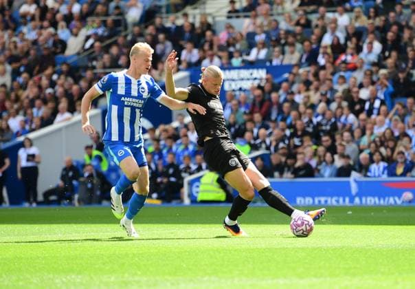 Brighton and Hove Albion v Manchester City Premier League 31 08 2025. Copyright: xJeffxMoodx PSI-22734-0043