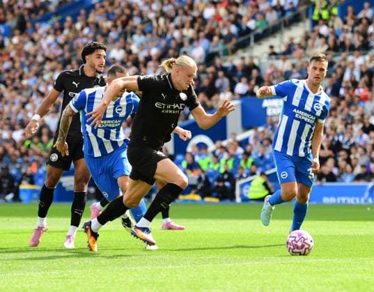 Brighton and Hove Albion v Manchester City Premier League 31 08 2025. Copyright: xJeffxMoodx PSI-22734-0025