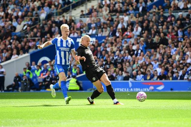 Brighton and Hove Albion v Manchester City Premier League 31 08 2025. Copyright: xJeffxMoodx PSI-22734-0044