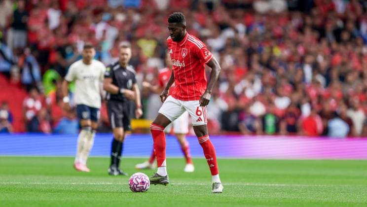 Nottingham Forest v West Ham United Premier League 31 08 2025. Nottingham Forest midfielder Ibrahim SangarÃ (6) during the Premier League match between Nottingham Forest and West Ham United at the City Ground, Nottingham, England on 31 August 2025. Editorial use only DataCo restrictions apply See www.football-dataco.com , Copyright: xSimonxDaviesx PSI-22725-0022