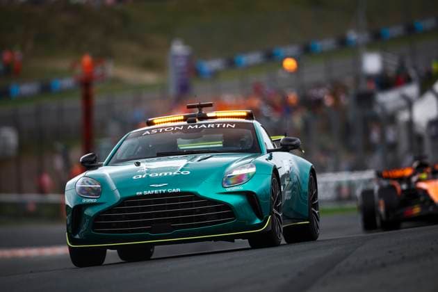 F1 - DUTCH GRAND PRIX 2025 Safety Car, Aston Martin during the 2025 Formula 1 Heineken Dutch Grand Prix, 15th round of the 2025 FIA Formula One World Championship, WM, Weltmeisterschaft from August 29 to 31, 2025 on the Zandvoort Circuit, in Zandvoort, Netherlands - ZandvoortNetherlands  Copyright: xEricxAlonsox