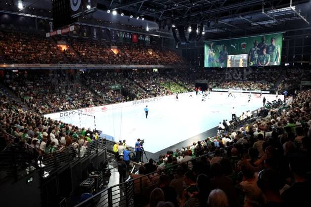 DEU, DHB, 1.HBL, Fuechse Berlin vs. Bergischer HC, 31.08.2025, Max-Schmeling-Halle, Berlin, DEU, DHB, 1.HBL, Fuechse Berlin vs. Bergischer HC, im Bild volle Max-Schmeling-Halle
