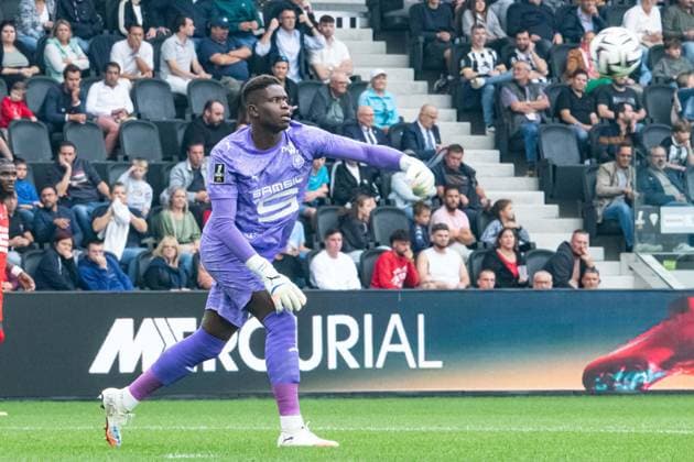 FOOTBALL : SCO Angers vs Stade Rennais - Ligue 1 - JournÃ e 3 - 31 08 2025 Brice Samba (Stade Rennais) AngersFrance  Copyright: xBaptistexAutissierx