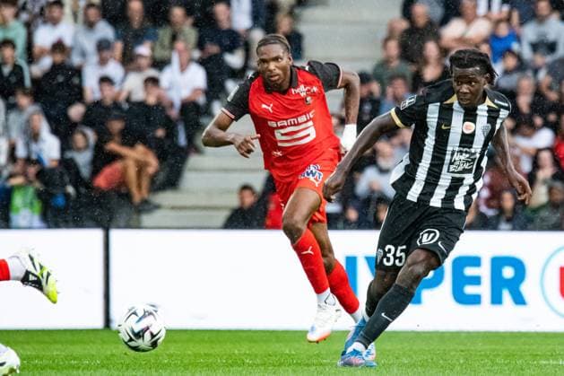 FOOTBALL : SCO Angers vs Stade Rennais - Ligue 1 - JournÃ e 3 - 31 08 2025 Prosper Peter (ANGERS SCO) AngersFrance  Copyright: xBaptistexAutissierx