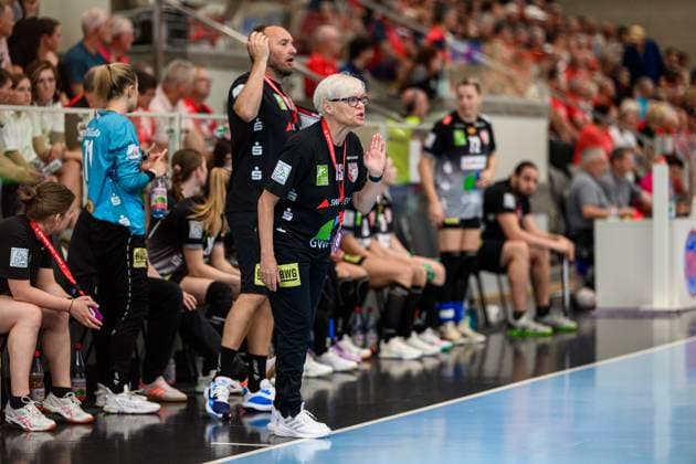 Ines, Seidler (Trainer, SV Union Halle-Neustadt) GER, Thueringen, Thueringer HC gegen SV Union Halle-Neustadt, Alsco Handball Bundesliga Frauen, 1. Handballbundesliga Frauen, Handball, 1.Spieltag, Saison 2025 2026, Sonntag, 15.00 Uhr, 31.08.2025 GER, Thueringen, Thueringer HC gegen SV Union Halle-Neustadt, Alsco Handball Bundesliga Frauen, 1. Handballbundesliga Frauen, Handball, 1.Spieltag, Saison 2025 2026, Sonntag, 15.00 Uhr, 31.08.2025 Bad Langensalza Copyright: xEibner-Pressefoto MartinxHerbstx EP_MHT