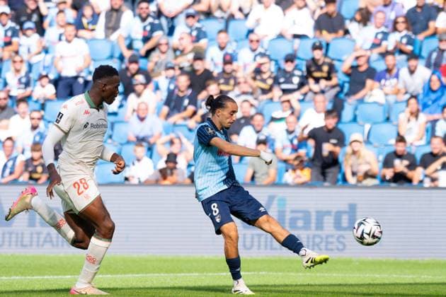 FOOTBALL : Le Havre vs Nice - Ligue 1 - 31 08 2025 Kechta Yassine ( 8 - Le Havre ) during the Ligue 1 match between Havre AC and OGC Nice at Stade Oceane on August 31, 2025 in Le Havre, France. ( Photo by Federico Pestellini PsnewZ ) - Le HavreFrance  Copyright: xFedericoxPestellinix