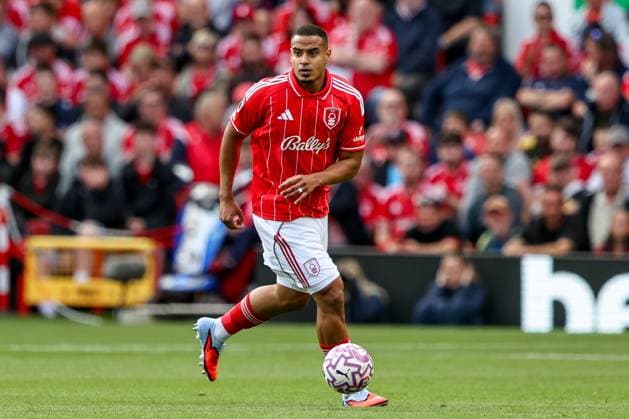 Premier League Nottingham Forest v West Ham United Murillo of Nottingham Forest runs with the ball during the Premier League match Nottingham Forest vs West Ham United at City Ground, Nottingham, United Kingdom, 31st August 2025 (Photo by Alfie Cosgrove News Images) Nottingham City Ground Nottinghamshire United Kingdom Copyright: xAlfiexCosgrove NewsxImagesx