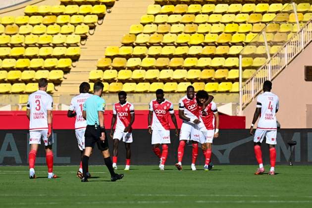 FOOTBALL : AS Monaco VS RC Strasbourg Alsace - Ligue 1 Mcdonald s - 31 08 2025 Joy AS Monaco - Ligue 1 Mcdonald s match between AS Monaco and Racing Club de Strasbourg Alsace on August 31, 2025 at the Louis II Stadium in Monaco. MonacoMonaco  Copyright: xWilliamxCannarellax