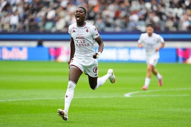 Paris FC v FC Metz - Ligue 1 McDonald s 2025 2026 38 Sadibou SANE (fcm) during the Ligue 1 McDonald s match between Paris and Metz at Stade Jean Bouin on August 31, 2025 in Paris, France. Paris France  Copyright: xFEPx 776348116