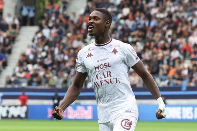 FOOTBALL : Paris FC Vs FC Metz - Ligue 1 - 31 08 2025 Joie - But de Sadibou Sane (FC Metz) ParisFrance  Copyright: xMichtofx