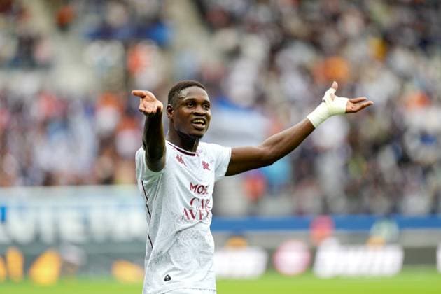 Paris FC v FC Metz - Ligue 1 McDonald s 2025 2026 38 Sadibou SANE (fcm) during the Ligue 1 McDonald s match between Paris and Metz at Stade Jean Bouin on August 31, 2025 in Paris, France. Paris France  Copyright: xFEPx 776348116