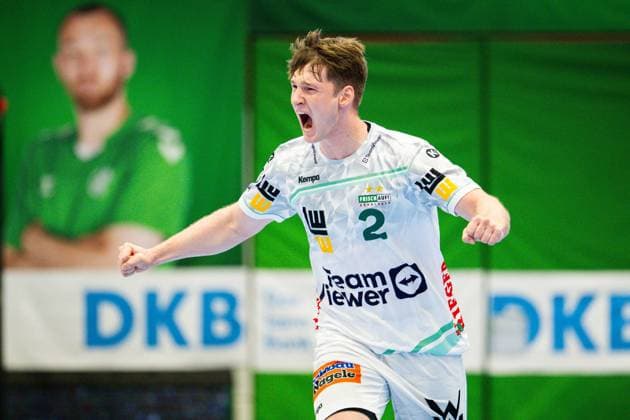 31.08.2025 - Handball, 2025 2026, 1. Bundesliga, 1. Spieltag, GWD Minden - Frisch auf Göppingen: Oskar Neudeck (Göppingen)