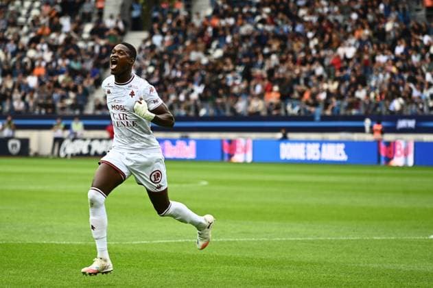 Opening goal for FFC Metz on Matchday 3 of the MC Donald s Ligue 1, Paris FC hosted FC Metz at the Stade Jean Bouin in Paris on 30 August 2025. - 31 08 2025 - France Ile-de-France (region) Paris -  JulienxMattiax xLexPictorium LePictorium_0313602