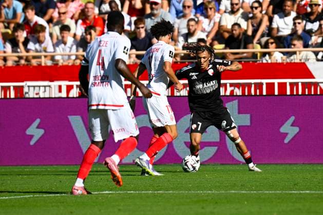 FOOTBALL : AS Monaco VS RC Strasbourg Alsace - Ligue 1 Mcdonald s - 31 08 2025 Diego Moreira (RC Strasbourg) - Ligue 1 Mcdonald s match between AS Monaco and Racing Club de Strasbourg Alsace on August 31, 2025 at the Louis II Stadium in Monaco. MonacoMonaco  Copyright: xWilliamxCannarellax