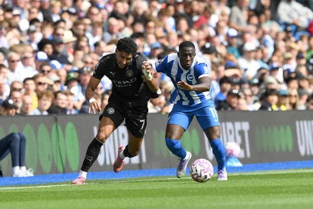 Brighton and Hove Albion v Manchester City Premier League 31 08 2025. Copyright: xJeffxMoodx PSI-22734-0072