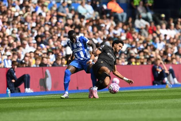 Brighton and Hove Albion v Manchester City Premier League 31 08 2025. Copyright: xJeffxMoodx PSI-22734-0073